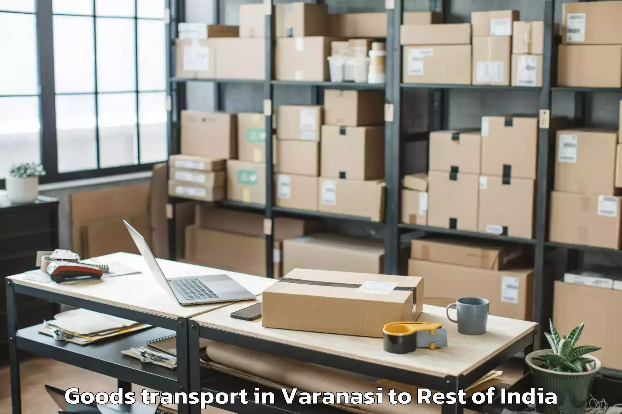 Hassle-Free Varanasi to Baramulla Goods Transport